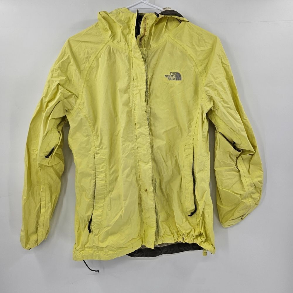 North face womens small jacket coat ski snowboard snow windbreaker yellow